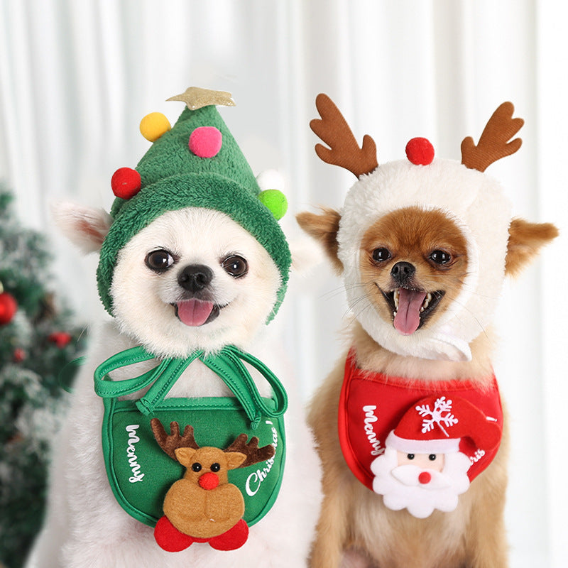 Dog and Cat Christmas Matching Costumes