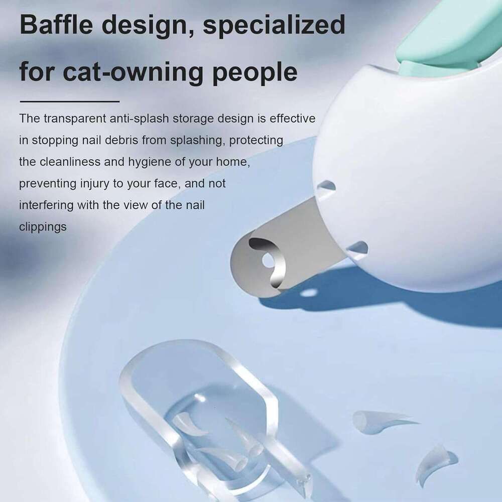 Gravity-Assist Pet Nail Clippers with Adjustable Hole - Safe Cat Nail Clippers for Small Animals