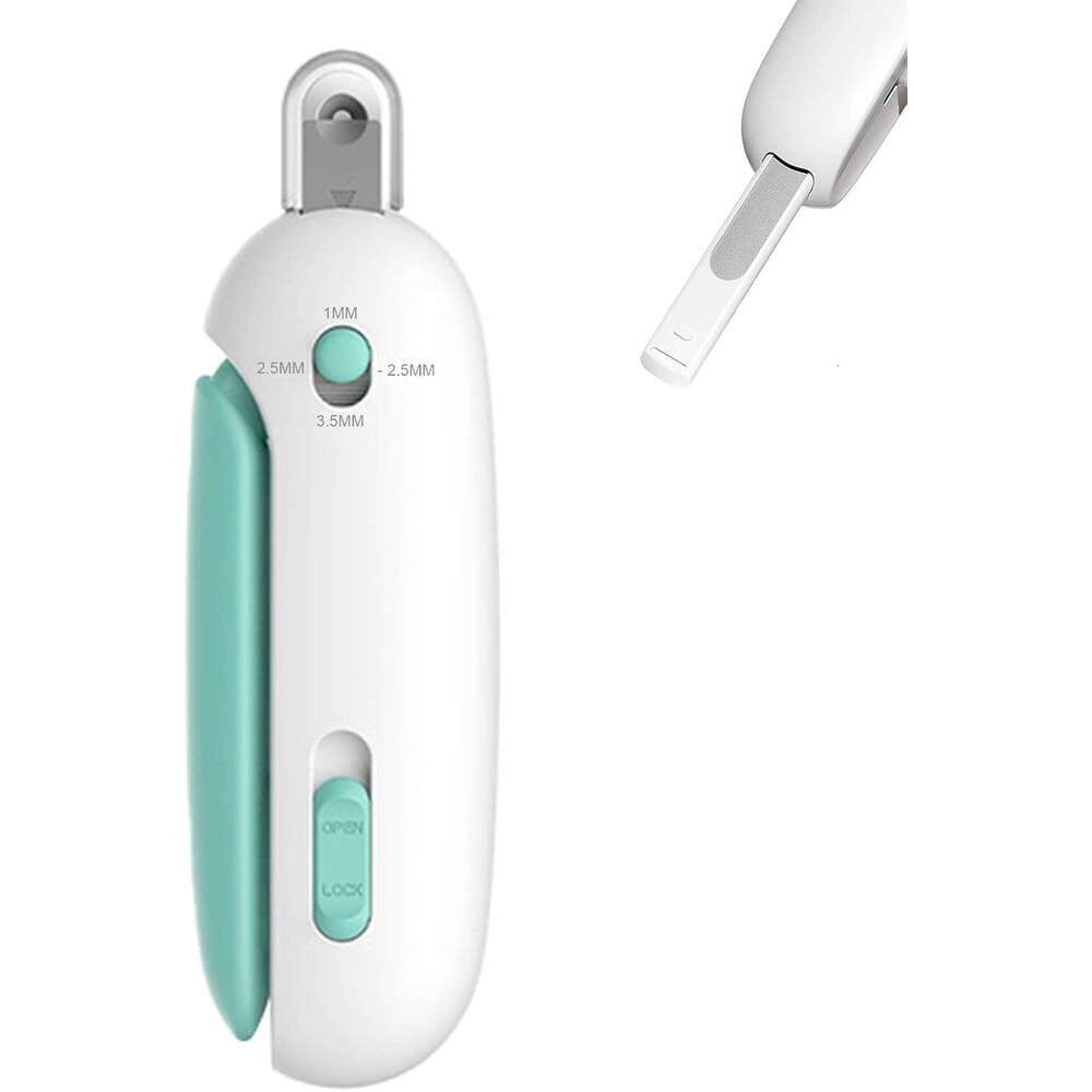 Gravity-Assist Pet Nail Clippers with Adjustable Hole - Safe Cat Nail Clippers for Small Animals