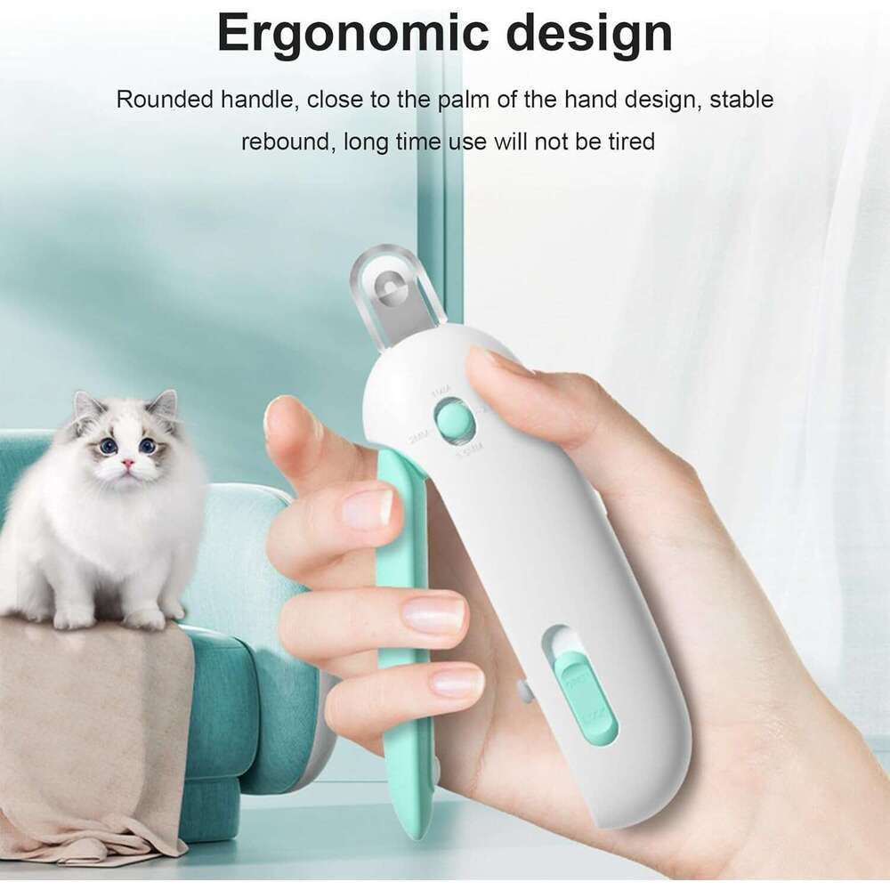 Gravity-Assist Pet Nail Clippers with Adjustable Hole - Safe Cat Nail Clippers for Small Animals