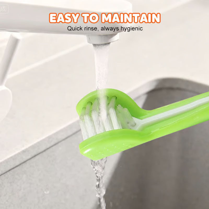 3-Sided Pet Soft Bristle Toothbrush (Buy 1 get 1 free)