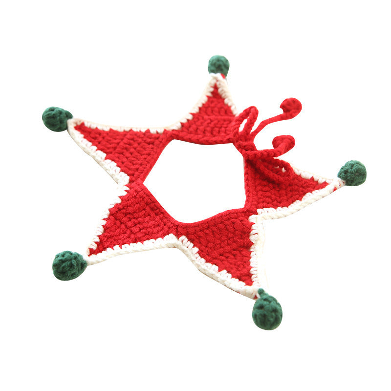 Adorable Christmas Pet Outfit – Festive Scarf & Hat Set for Dogs & Cats 🎄
