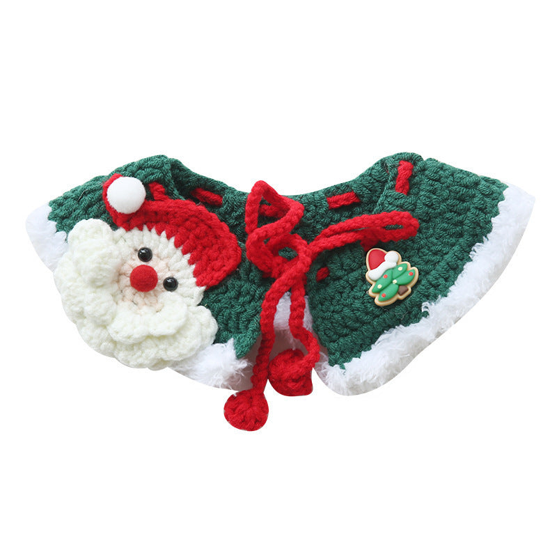 Adorable Christmas Pet Outfit – Festive Scarf & Hat Set for Dogs & Cats 🎄
