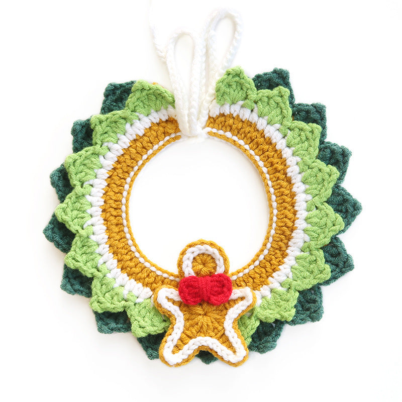 Adorable Christmas Pet Outfit – Festive Scarf & Hat Set for Dogs & Cats 🎄